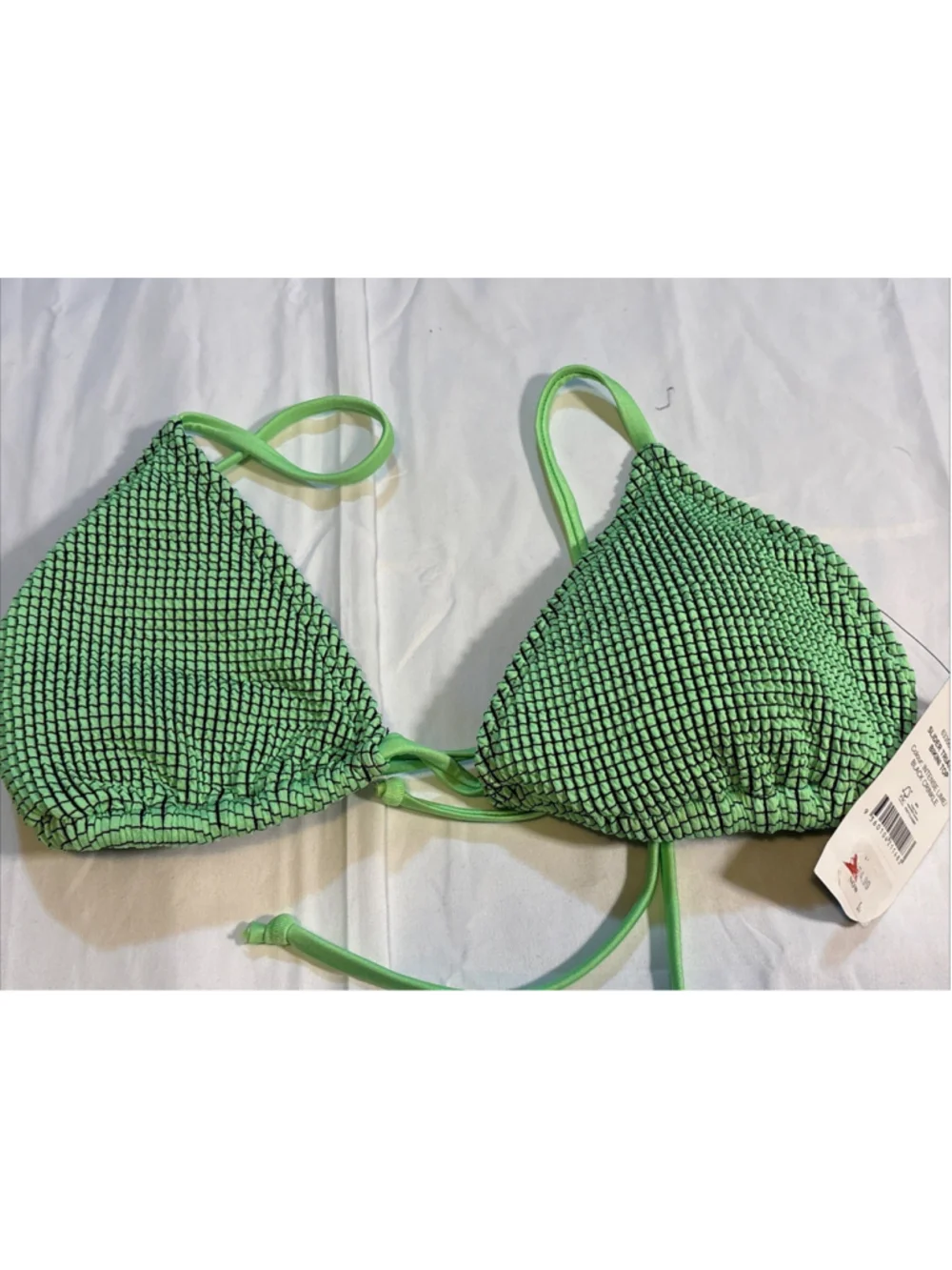 Cotton On Slider Triangle Self-Tie Bikini Top Bathing Suit Med